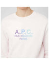 Logo Paolo Crew Neck Sweatshirt Pink - A.P.C. - BALAAN 3