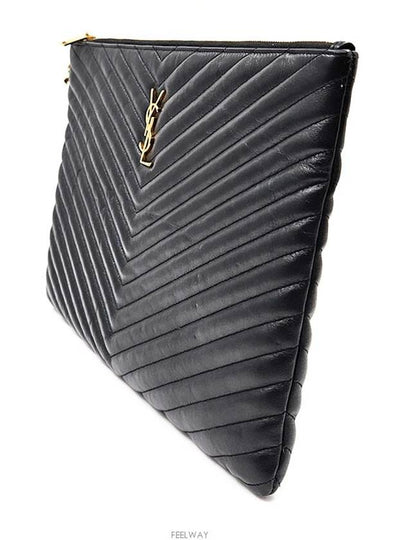 Monogram Matrace Clutch Large - SAINT LAURENT - BALAAN 2