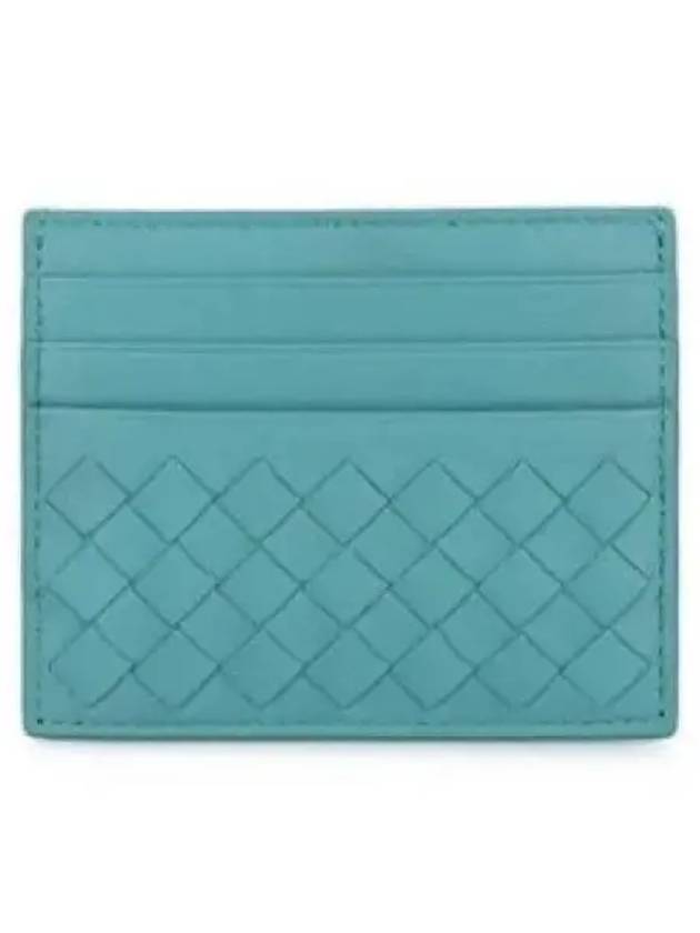 Intrecciato Weaving Card Wallet Blue - BOTTEGA VENETA - BALAAN 2