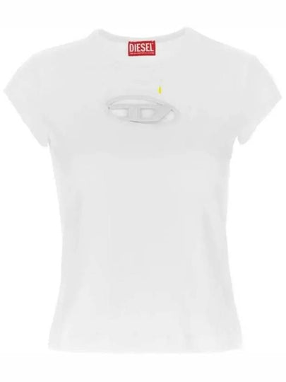 T Angie Peekaboo Logo Short Sleeve T-Shirt White - DIESEL - BALAAN 2