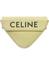 Logo Leather Triangle Cross Bag Pale Yellow - CELINE - BALAAN 2