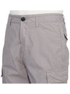 Light Stretch Cotton Bermuda Shorts Dust Grey - STONE ISLAND - BALAAN 8