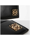 Puffer Anagram Plain Shiny Nappa Calfskin Card Wallet Black - LOEWE - BALAAN 5