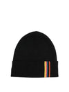 Artist Striped Wool Beanie Black - PAUL SMITH - BALAAN 2