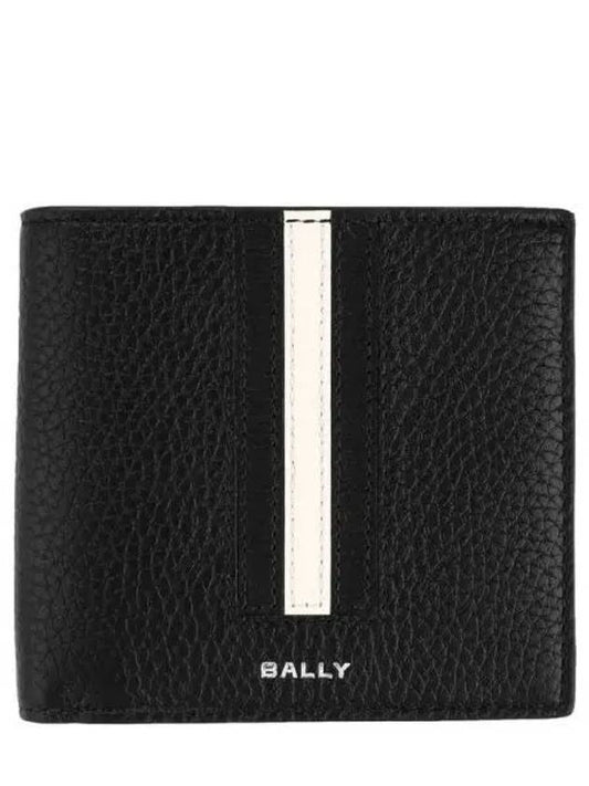 striped leather bifold wallet black - BALLY - BALAAN 2