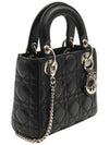 Black Cannage Lambskin Silver Lady Mini 2WAY M0505PCAL - DIOR - BALAAN 3