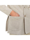 Men's Double Breasted Cardigan Beige - RVR LARDINI - BALAAN 9