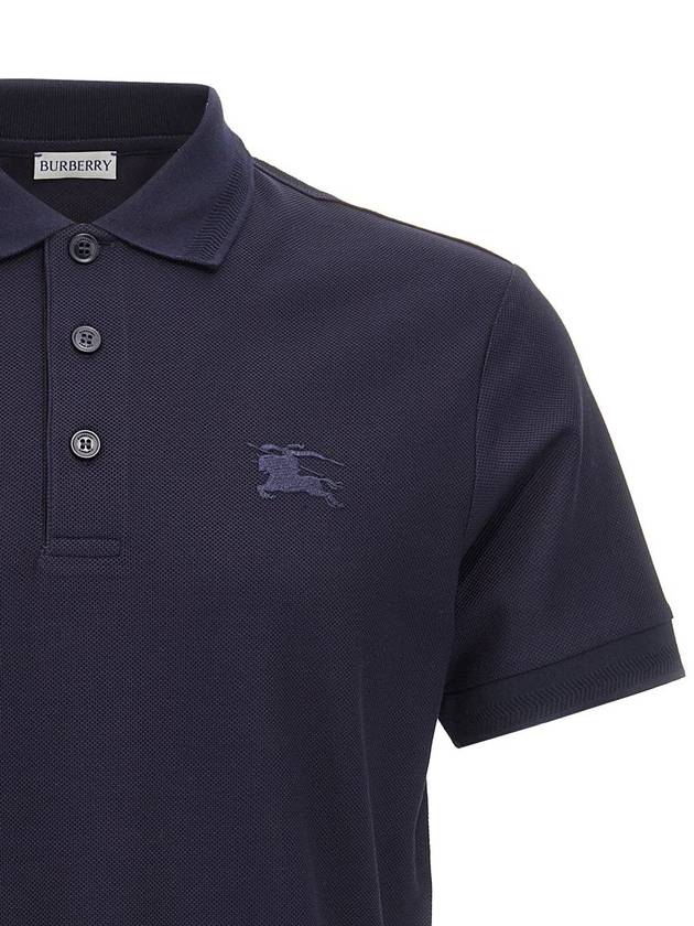 Burberry Logo Embroidery Polo Shirt - BURBERRY - BALAAN 3