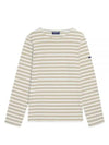 Minquiers Modern Stripe Long Sleeve T-Shirt Natural Neige - SAINT JAMES - BALAAN 2