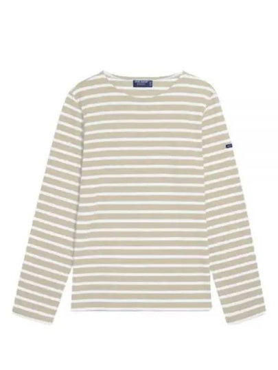 Minquiers Modern Stripe Long Sleeve T-Shirt Natural Neige - SAINT JAMES - BALAAN 2