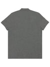 Logo Patch Short Sleeve Polo Shirt Grey - MONCLER - BALAAN 8