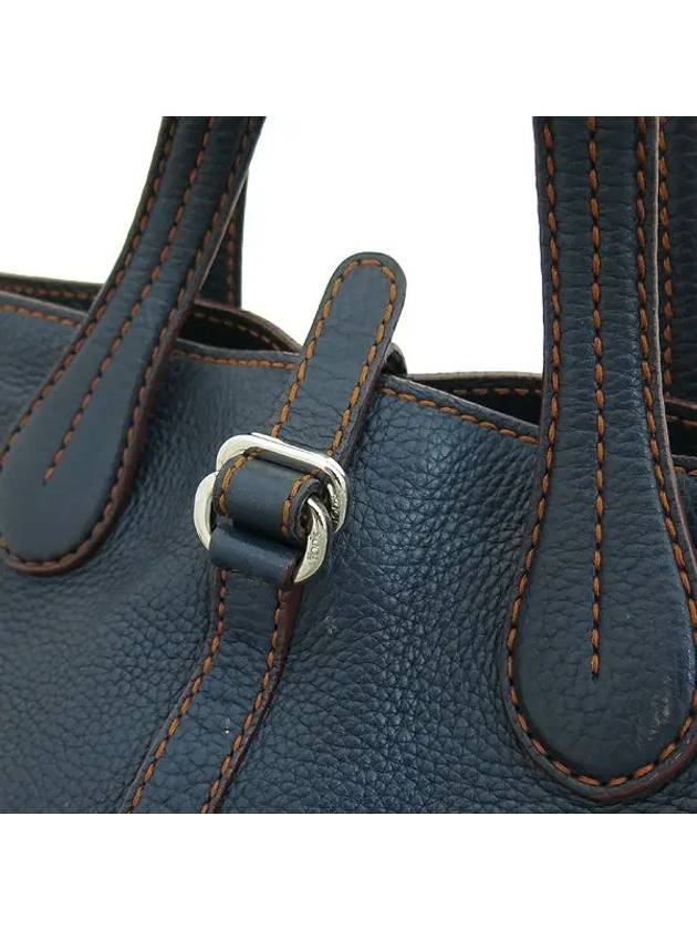 Navy leather 2 WAY bag - TOD'S - BALAAN 3