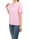 Ferragamo Women s Short Sleeve T Shirt 11 1958 BUBBLE GUM 0765441 - SALVATORE FERRAGAMO - BALAAN 4