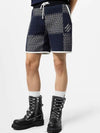 1AFWUJ Damier quilted cotton shorts - LOUIS VUITTON - BALAAN 3