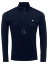 Luque Half Zip Up Mid Long Sleeve T-Shirt Navy - J.LINDEBERG - BALAAN 2