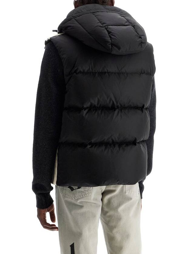 sleeveless down jacket with contrasting - PALM ANGELS - BALAAN 3