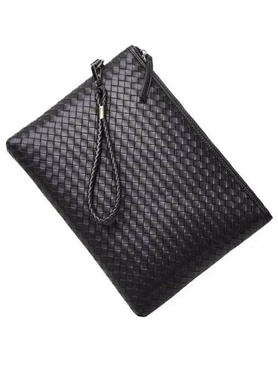 Intrecciato Strap Clutch Bag Navy - BOTTEGA VENETA - BALAAN 2