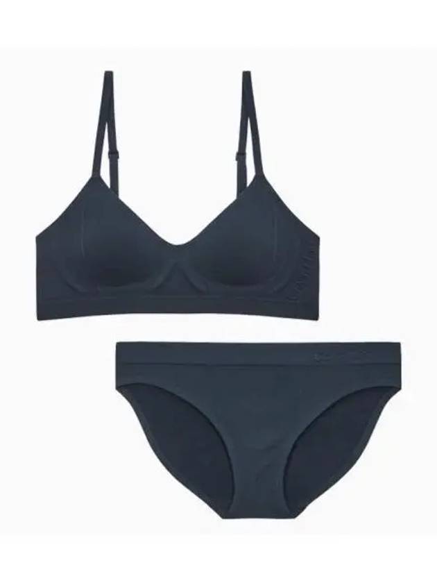 UNDERWEAR Women s Bonded Flex AF Bralette Set Blueberry - CALVIN KLEIN - BALAAN 1