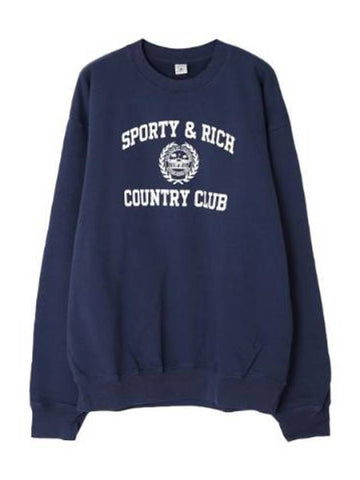 Sweatshirt Varsity Crest Crew Neck - SPORTY & RICH - BALAAN 1