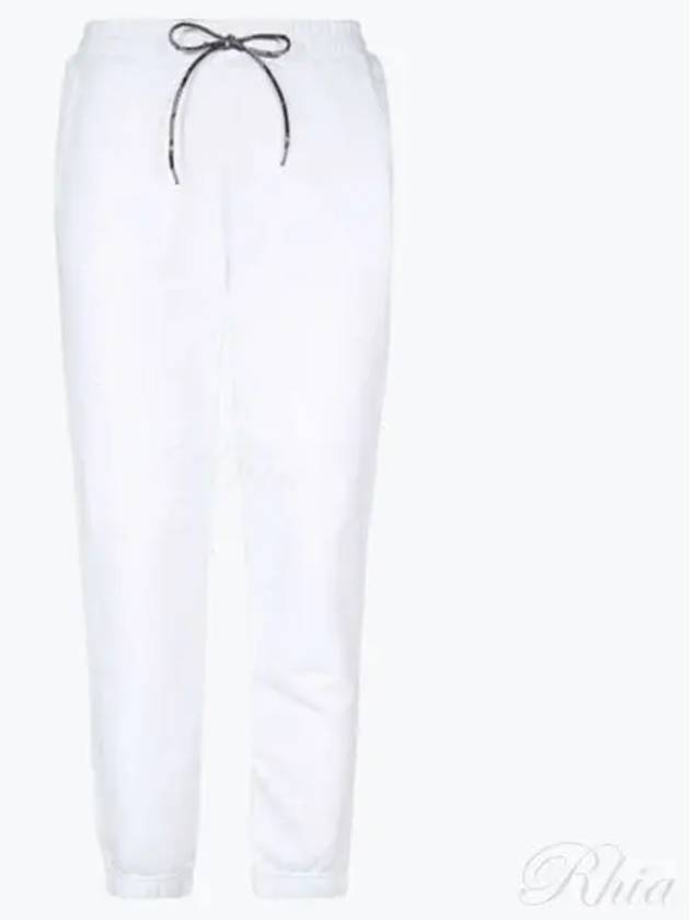 Logo Classic Drawstring Cotton Track Pants White - VIVIENNE WESTWOOD - BALAAN 2