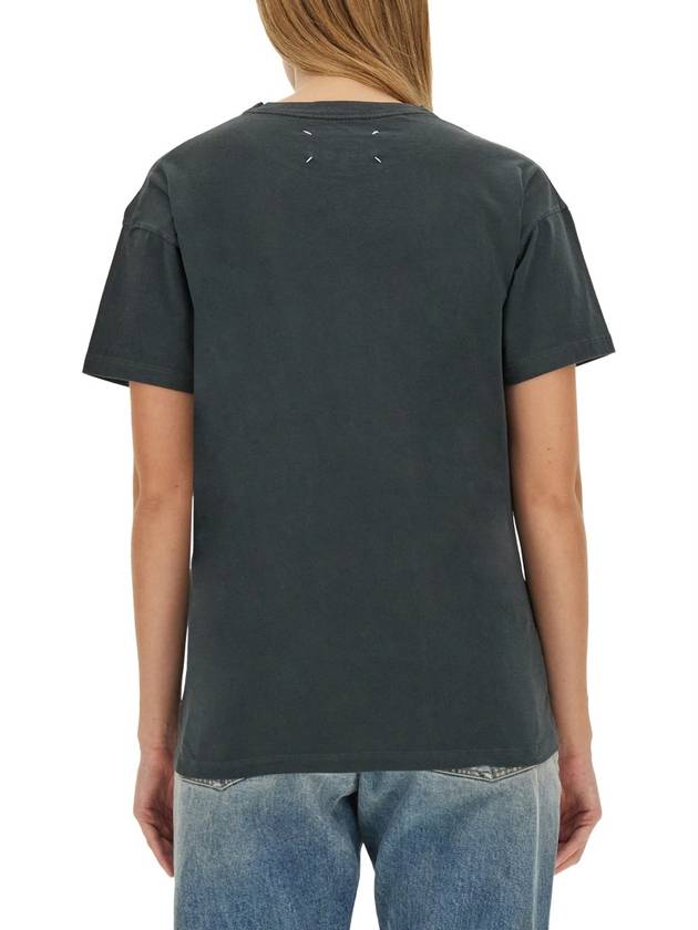 T-SHIRT WITH LOGO - MAISON MARGIELA - BALAAN 3