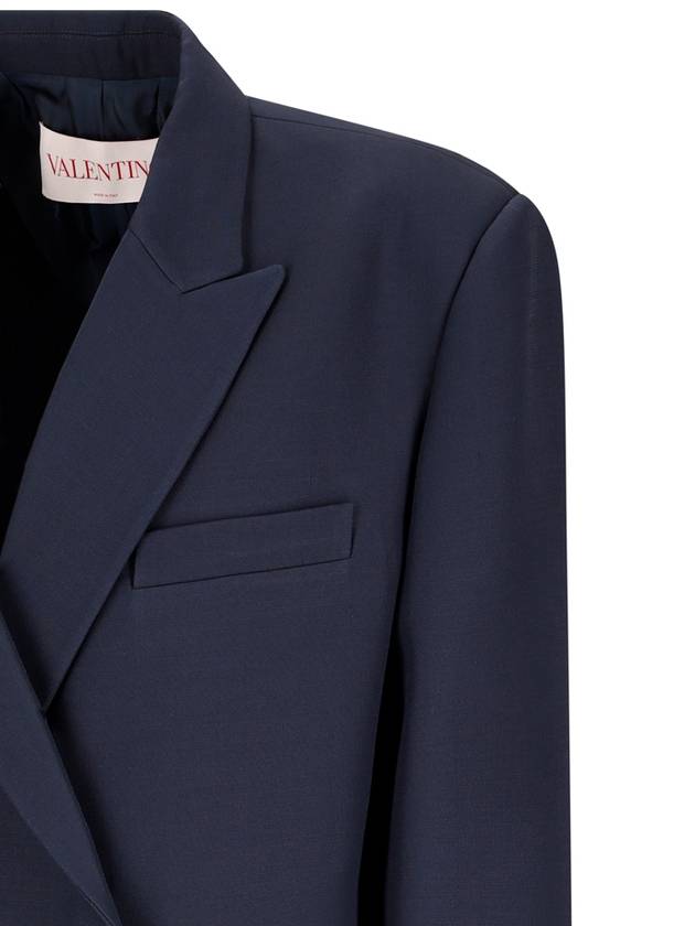 DOUBLE-BREASTED CREPE COUTURE JACKET - VALENTINO - BALAAN 3