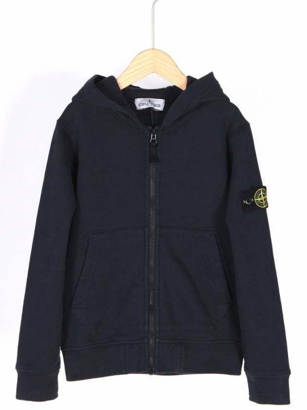 8A Kids Wappen Hooded Zip Up Navy 811660720 V0020 - STONE ISLAND - BALAAN 1