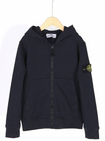 8A Kids Wappen Hooded Zip Up Navy 811660720 V0020 - STONE ISLAND - BALAAN 1