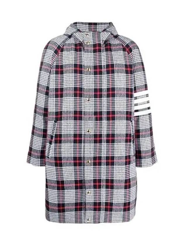 Summer Tweed Hooded Football Sideline Parka - THOM BROWNE - BALAAN 2