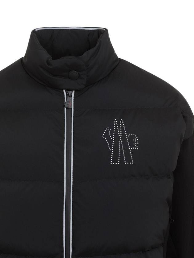 Grenoble Padded Zip-Up Sweatshirt Black - MONCLER - BALAAN 5