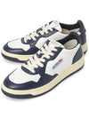 Medalist Navy Tab Low Top Sneakers White Navy - AUTRY - BALAAN 2