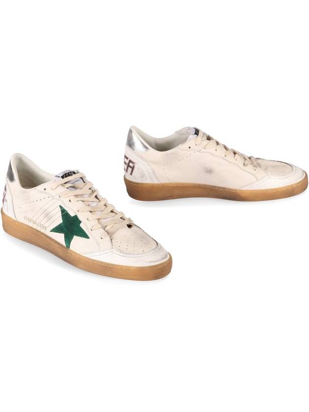 Ballstar Low Top Sneakers White Green - GOLDEN GOOSE - BALAAN 4