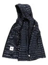 Women's Rubis Logo Patch Long Padding Navy - MONCLER - BALAAN 5