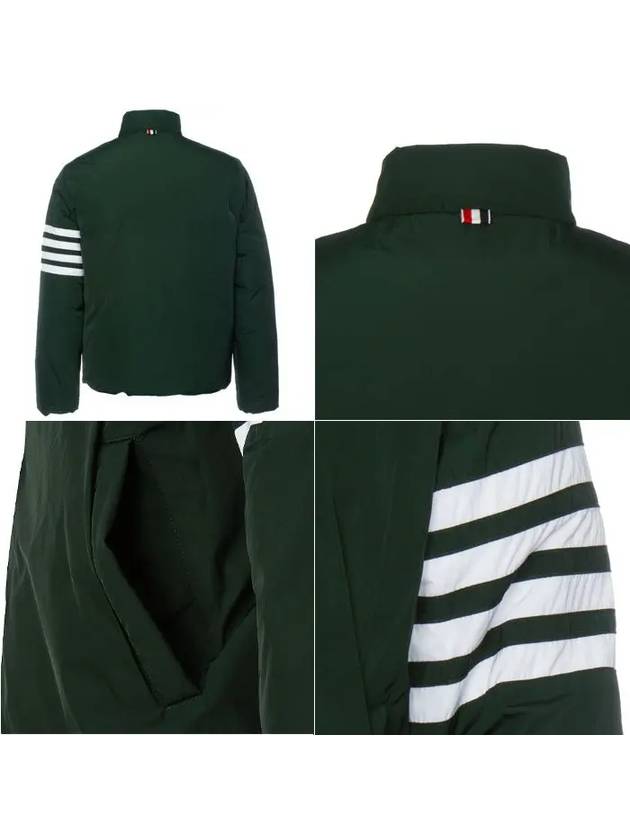 Check Reversible 4 Bar Zip-up Padding - THOM BROWNE - BALAAN 11