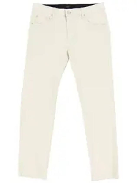 Waist banding spandex slim fit skinny pants beige - IKALOOOK - BALAAN 1