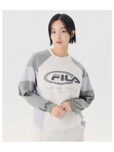 Color block woven sweatshirt FS2POG3105XSWH - FILA - BALAAN 1