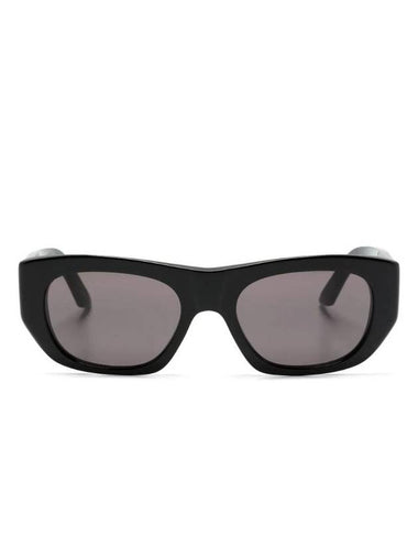 Eyewear Logo Print Geometric Frame Sunglasses AM0450S - ALEXANDER MCQUEEN - BALAAN 1