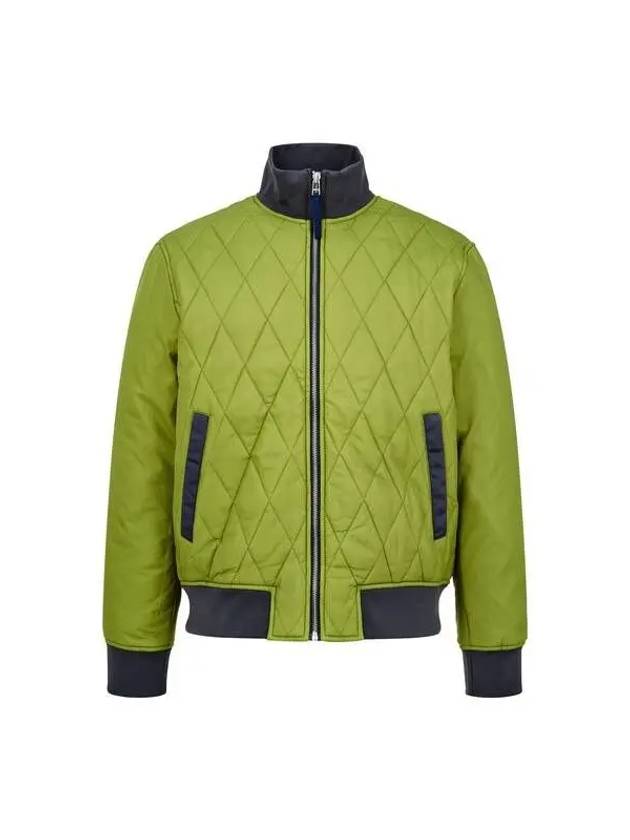 PS Quilted Ripstop Bomber Jacket Dark Yellow Green 271475 - PAUL SMITH - BALAAN 1