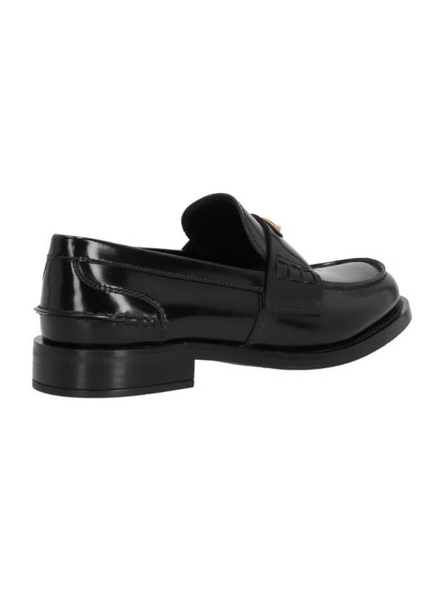 Brushed Leather Loafers Black - PRADA - BALAAN 4