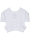 Women's Logo Short Sleeve T-Shirt White - VIVIENNE WESTWOOD - BALAAN 2