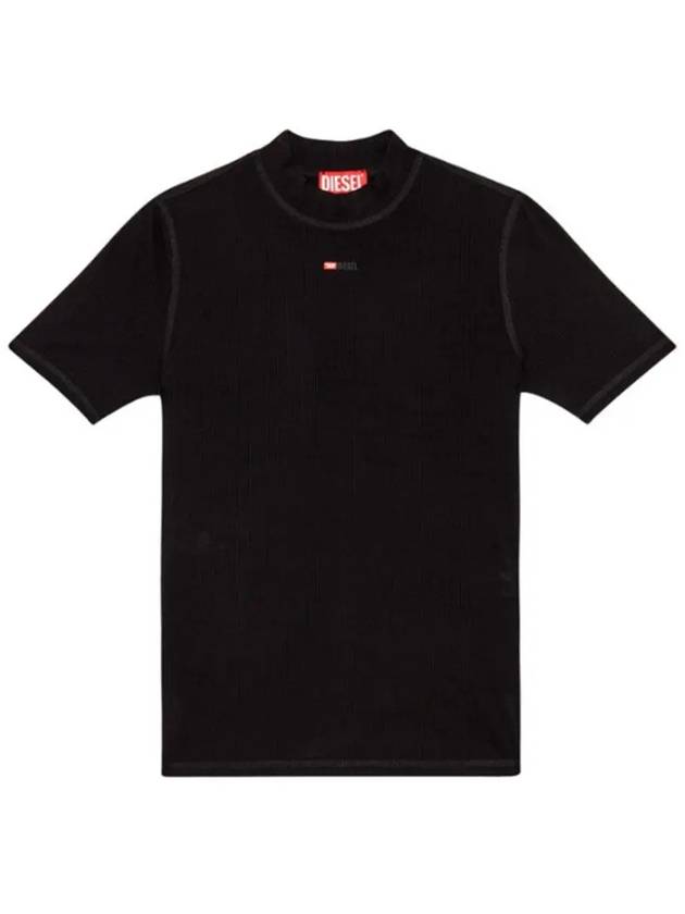 T Mokky Microdiv Logo Short Sleeve T-Shirt Black - DIESEL - BALAAN 2