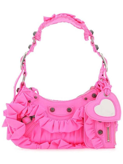 Lecagol ruffle detail XS shoulder bag acid pink - BALENCIAGA - BALAAN 2