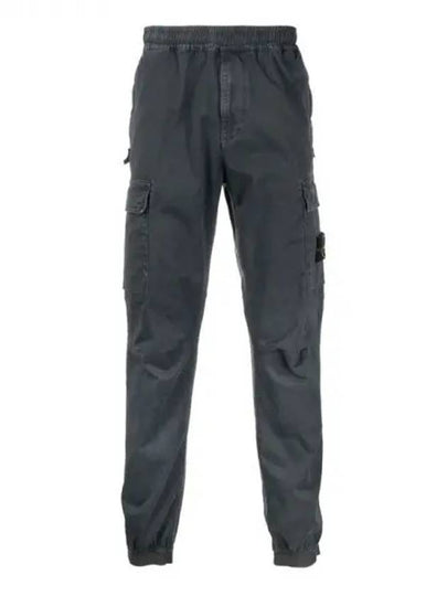 Men's Wappen Patch Straight Pants Navy - STONE ISLAND - BALAAN 2