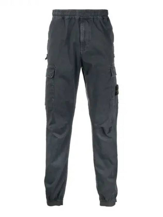 Men's Wappen Patch Straight Pants Navy - STONE ISLAND - BALAAN 2