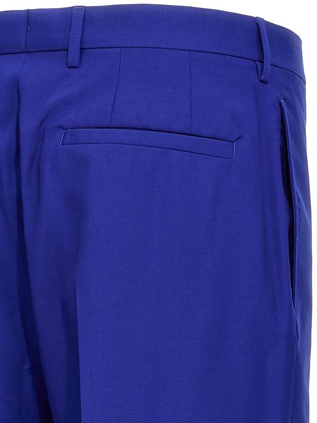 Blue SILKWOOL Blend Trousers 10090061A064321UF20 B0560956388 - VERSACE - BALAAN 5