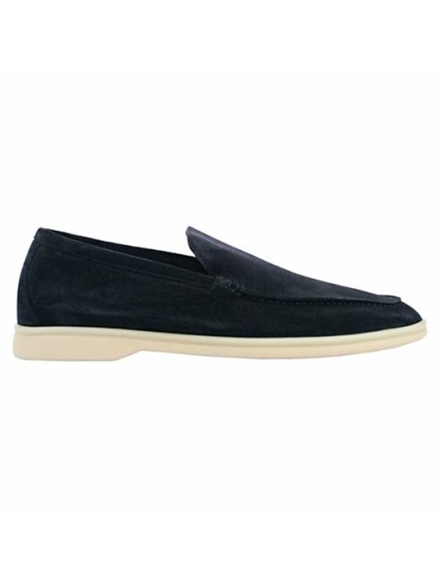 Summer Walk Suede Loafers Black - LORO PIANA - BALAAN.