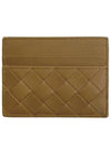 Intrecciato Leather Card Wallet Light Brown - BOTTEGA VENETA - BALAAN 2