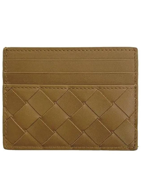 Intrecciato Leather Card Wallet Light Brown - BOTTEGA VENETA - BALAAN 2