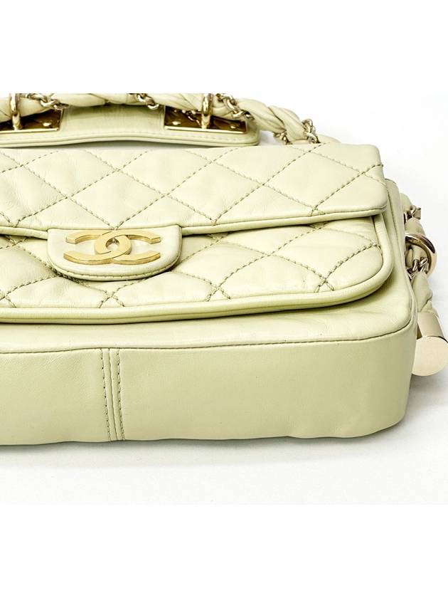 11th Yellow Big CC Quilted Weave Shoulder Crossbag 2VCHB30763 - CHANEL - BALAAN 4