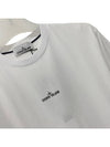 Stamp One Print Short Sleeve T-Shirt White - STONE ISLAND - BALAAN 4